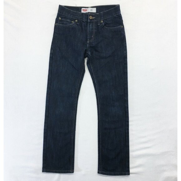 Levi's 511 Jeans Boys Slim Youth Size 12 Cotton/Polyester Dark Wash Denim - Picture 1 of 4